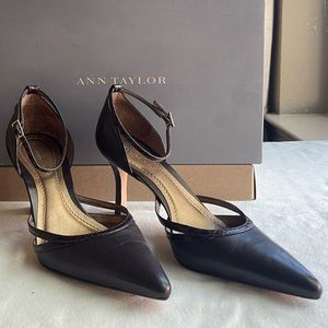 Ann Taylor Heels NEW!! Size 5 Slingback dark brown leather
